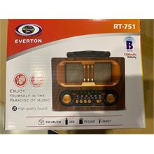 Everton Rt-751 -Fm-Am-Sw-Usb-Tf Card-Aux Nostaljik Radyo(550.20.20.0113)