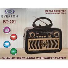 Everton Rt-551  Bluetooth Fm-Usb-Tf-Aux Şarjlı Nostaljik Radyo(550.20.20.0137)