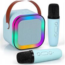 Wowkids Sy13 İki Mikrofonlu Mavi Karaoke Speaker(550.80.10.0029)
