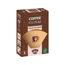 Coffee Filters Filtre Kahve Kağıdı 1X4 4 Numara 80Li(600.20.60.0003)