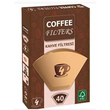 Coffee Filters Filtre Kahve Kağıdı 1X4 4 Numara 40Lı(600.20.60.0005)