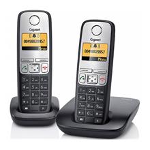 Gigaset A690 Duo 2 Li Siyah Telsiz Dect Telefon 100 Rehber Handsfree Işıklı Ekran (750.20.20.0010)