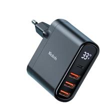 Mcdodo Ch-2250 33W 1Xtype-C 3Xusb Girişli Dijital Göstergeli Şarj Adaptörü - Siyah(750.60.20.0075)