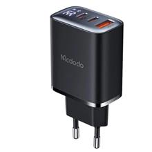 Mcdodo Ch-2180 30W 2 Type-C 1 Usb-A Girişli Digital Göstergeli Hızlı Şarj Aleti- Siyah(750.60.20.0088)