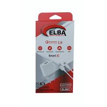 Elba Elb07-Usb-25Wıos Beyaz 25W Usb Ev Şarj Kafa+ Usb 1Mt Lightning Kablo Qc4.0 Hızlı Şarj (750.60.35.0075)