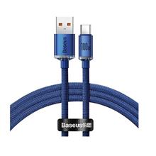 Baseus Crystal Usb-A To C 100W Kablo 1.2M Mavi (Cajy000403)(750.60.35.0146)