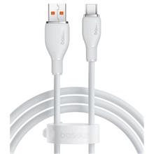 Baseus P10355703221-00 Pudding Hızlı Şarj Özellikli Usb Type-C 100W Kablo 1.2M Beyaz(750.60.35.0168)