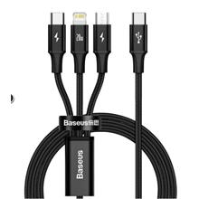 Baseus Camlt-Sc01 20W 1,5M Rapid 3İn1 Şarj Kablosu Siyah(750.60.35.0174)