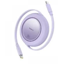 Baseus P10364500213-00 Free2 Pull Mini Kablolu Usb-C 100W 2M Mor Şarj Kablosu(750.60.35.0177)