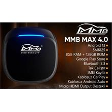 Mmb Max 4.0 Android 13, 8+128Gb, Hdmı Output  Kablosuz-Wireless Carplay(800.15.10.0020)