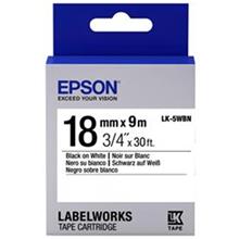 Epson Lk-5Wbn Standart Beyaz Üzeri Siyah 18Mm 9Metre Etiket(850.50.40.0069)