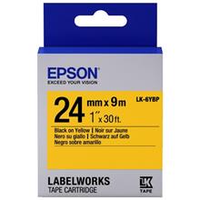 Epson Lk-6Ybp Pastel Sarı Üzeri Siyah 24Mm 9Metre Etiket(850.50.40.0083)