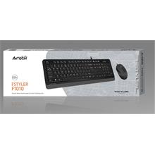 A4 Tech F1010 Q Usb Gri Fn-Mm Klv+Optik Mouse Set(900.40.30.0232)