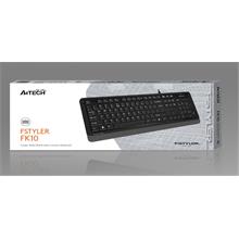 A4 Tech Fk10 Q Usb Fsytyler Gri Tr Fn-Multimedya Klavye(900.40.30.0244)