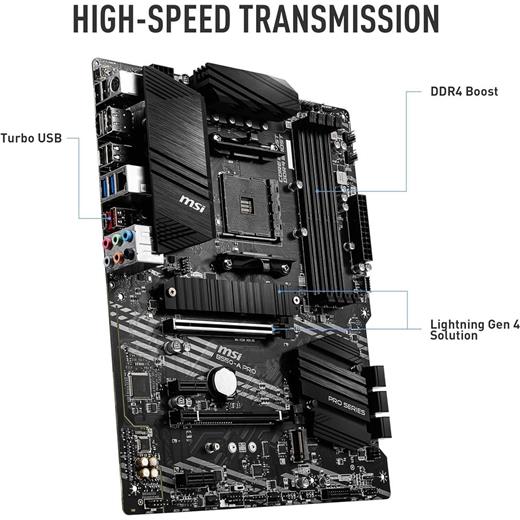 Msı B550-A Pro Am4 Ddr4 Bellek 4400(Oc) Hdmı Dp M.2 Usb3.2 Atx Anakart(100.15.20.0139)