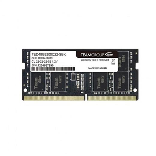 Team Elite 8Gb Ddr4 3200Mhz Sodimm Ted48G3200C22-S01 Notebook Ram(100.20.20.0062)