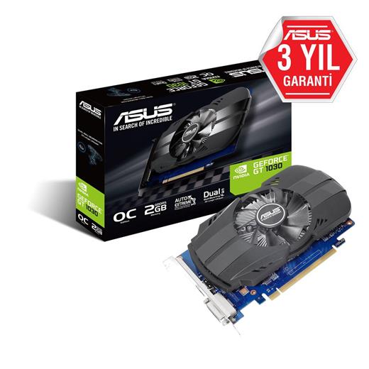 Asus 2Gb Ph-Gt1030-O2G Gddr5 6008Mhz 64-Bit Dvı-Hdmı (Ph-Gt1030-O2G) Ekran Kartı(100.25.20.0107)