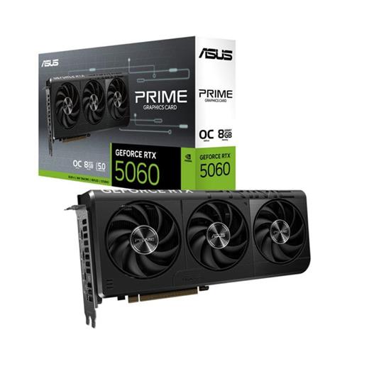Asus Prime Geforce Rtx 5060 Oc Prıme-Rtx5060-O8G 8Gb Gddr7 128 Bit Dlss 4 Ekran Kartı (100.25.20.0507)
