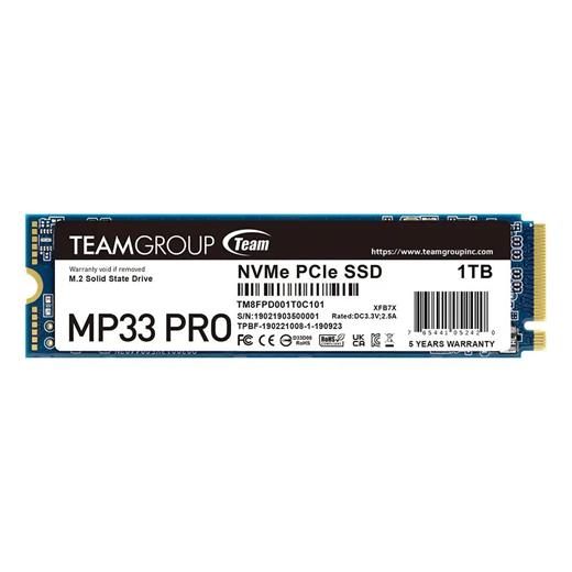 Team 1Tb Mp33 Pro 3500-3000Mb-S Nvme Pcıe Gen3X4 M.2 Ssd Disk (Tm8Fpd001T0C101)(100.30.20.0389)