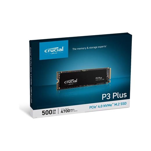 Crucial 500Gb Crucial P3 Plus 3D Nand Gen4 Nvme Pcıe M.2 Ssd (4700-1900 Mb-S) Ct500P3Pssd8 Ssd Disk(100.30.20.0409)