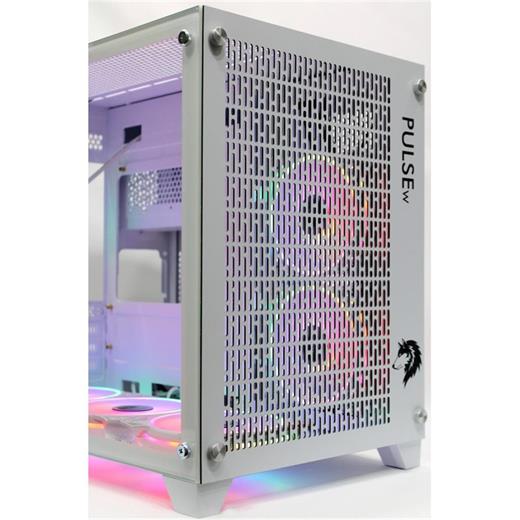 Tiranozor Ti-Game Pulse-W 6 Rgb Fan Beyaz Mesh Gamıng Kasa Power Yok(100.40.10.0182)
