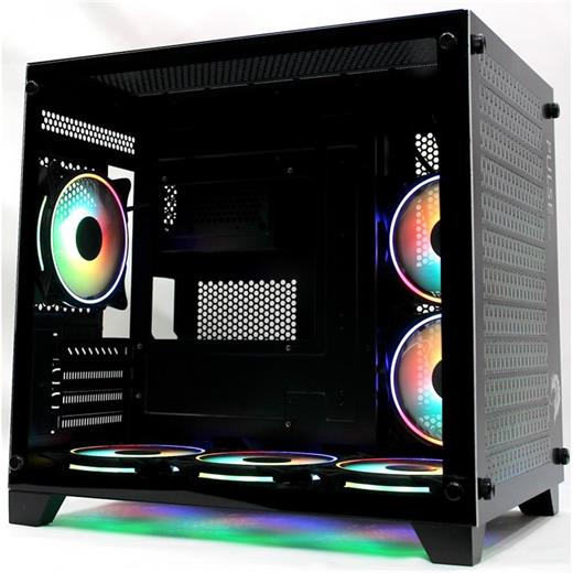 Tiranozor Ti-Game Pulse Black 6 Rgb Fan Black Mesh Gamıng Kasa Power Yok(100.40.10.0277)