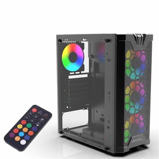 Inca Emg-15Xb Kumandalı 4X1200Mm Argb Fan Gaming Computer Case(100.40.10.0284)
