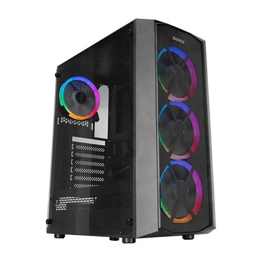 Rampage Blaze Mesh Temperli Camlı Siyah 4- 12Cm Argb Fan M-Atx Mid-T Gaming Oyuncu Kasası Psu Yok(100.40.10.0301)