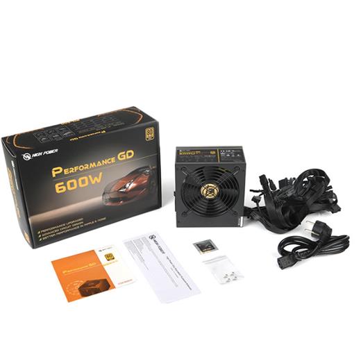 High Power Hp1-J600Gd-F12S Performance Gd 600W 80+ Gold 50A Single Rail Aktif Pfc Siyah Power Supply(100.50.20.0134)