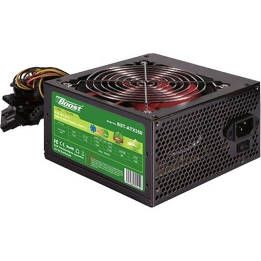 Powerboost Bst-Atx350R 350W, Ppfc 12Cm Kırmızı Fanlı Atx Psu (Retail Box)(100.50.20.0183)