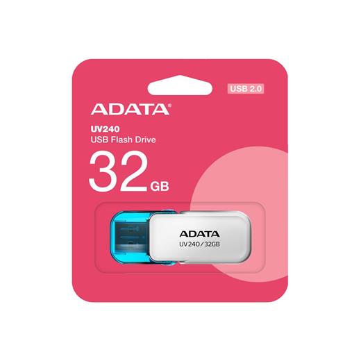 Adata Auv240-32G 32Gb Usb2.0 Beyaz Flash Bellek(110.10.10.0219)