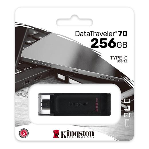 Kingston Dt70 256Gb Usb-C 3.2 Gen 1 Type-C Flash Bellek(110.10.40.0033)