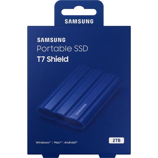 Samsung 2Tb T7 Shield Usb 3.2 (Okuma 1050Mb - Yazma 1000Mb) Mavi Taşınabilir Ssd Disk Mu-Pe2T0R-Ww(110.20.20.0039)