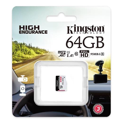 Kingston Sdce-64Gb 64Gb Microsdxc Endurance 95R-30W C10 A1 Uhs-I Card Only Hafıza Kartı(110.30.10.0042)