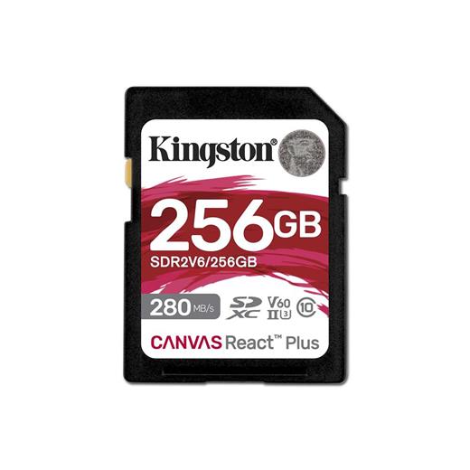 Kingston Sdr2V6-256Gb Canvas React Plus Sdxc Uhs-Iı 280R-150W U3 V60 For Full Hd-4K Sd Hafıza Kartı(110.30.20.0027)