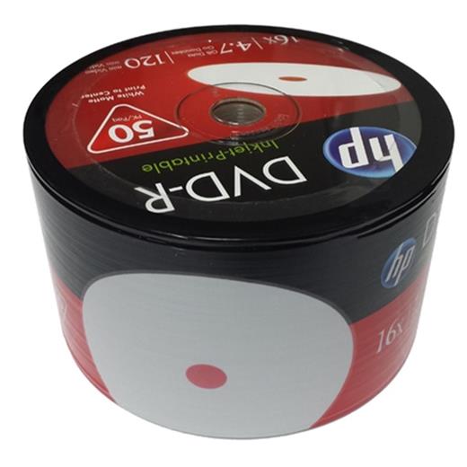 Hp Dvd-R 4,7Gb-120Min 16X 50 Li Shrink Printable(110.40.20.0005)