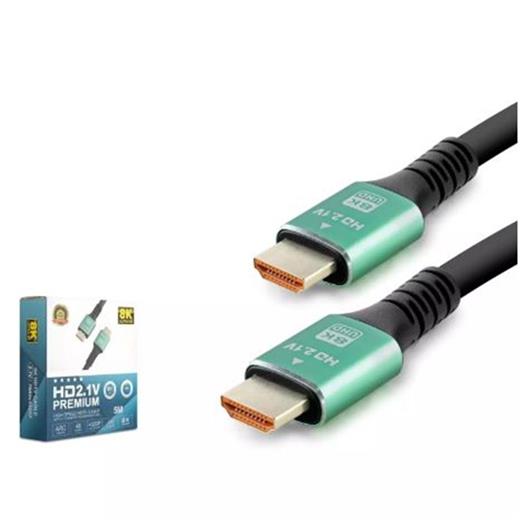 Hadron Hdx2046 Hdmı Kablo Pvc 8K 60Hz 2.1V Optıc Od8.0 5M Siyah(250.10.40.0092)