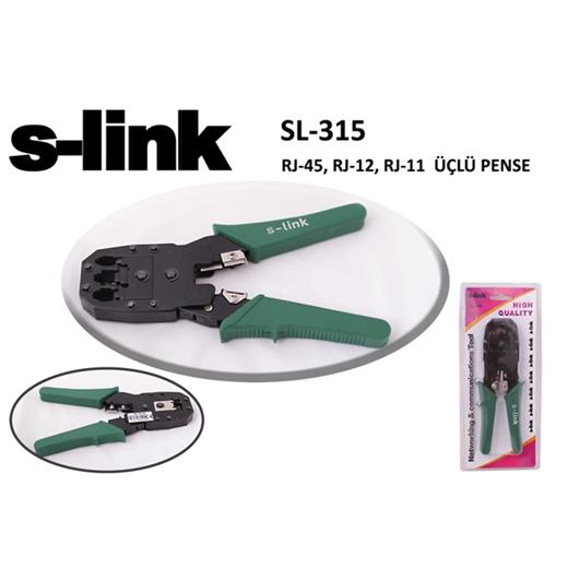 S-Link Sl-315 Rj-45-Rj-12-Rj-11 Üçlü Pense(250.10.50.0183)
