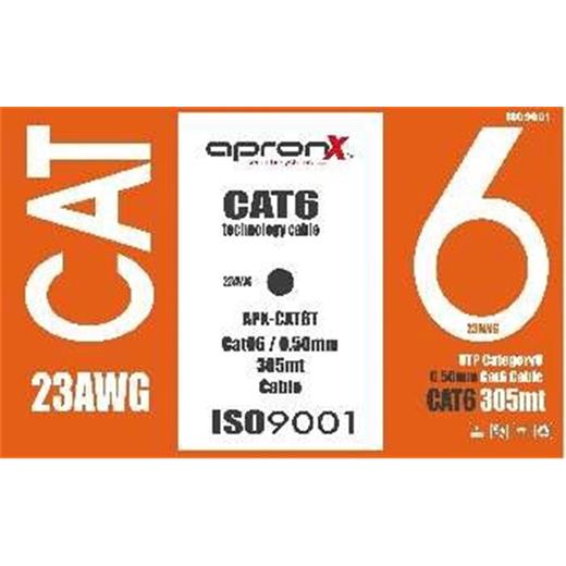 Apronx Cat6 23Awg 305Mt 0,50Mm Turuncu Utp Kablo (250.10.50.0235)
