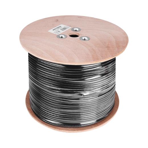 Hytech Hy-Cat629 305Mt  Outdoor Gri-Siyah 0.56Mm 23Awg Utp Cat6 Dış Ortam Kablosu(250.10.50.0265)