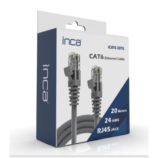 Inca Icat6-20Tg 20Mt Gri Kablo (250.10.50.0488)