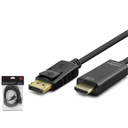 Hadron Hdx7797 Dısplay (M) To Hdmı (M) Kablo 4K 30Hz 3M Siyah(250.10.50.0521)