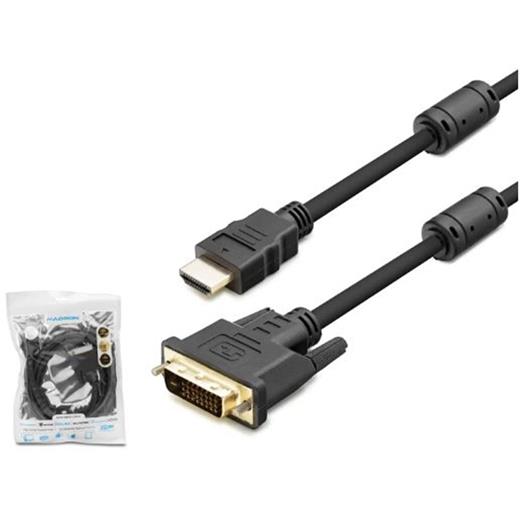 Hadron Hdx7752 Dvı (M) To Hdmı (M) Kablo 24+1 Pvc 1.8M Siyah 1.8M(250.10.50.0522)