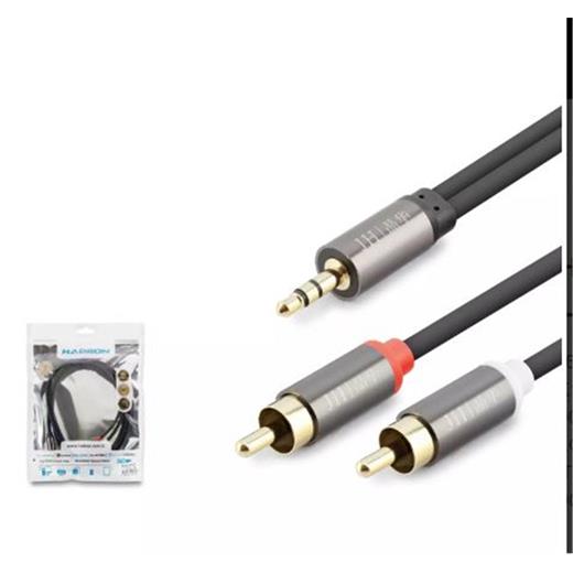 Hadron Hdx1067 3.5Mm To 2Rca Kablo 2Lıne Gold 1.5M Siyah(250.10.50.0542)