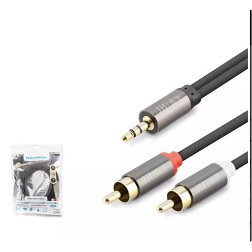 Hadron Hdx1068 3.5Mm To 2Rca Kablo 2Lıne Gold 3M Siyah(250.10.50.0543)