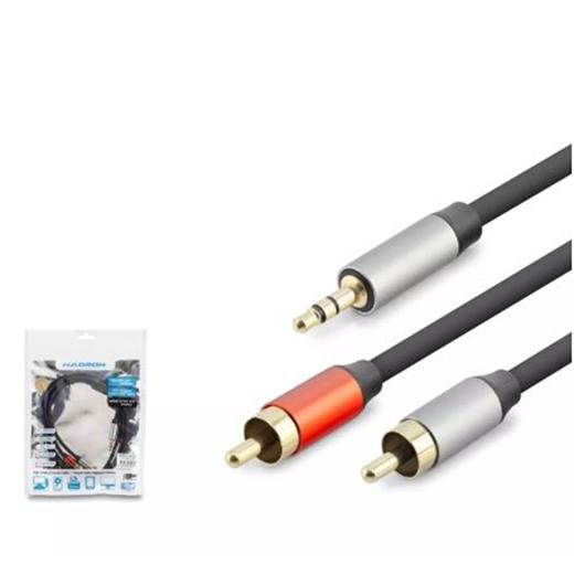 Hadron Hdx1073 3.5Mm To 2Rca Kablo 2Lıne Gold 1.5M Siyah(250.10.50.0544)