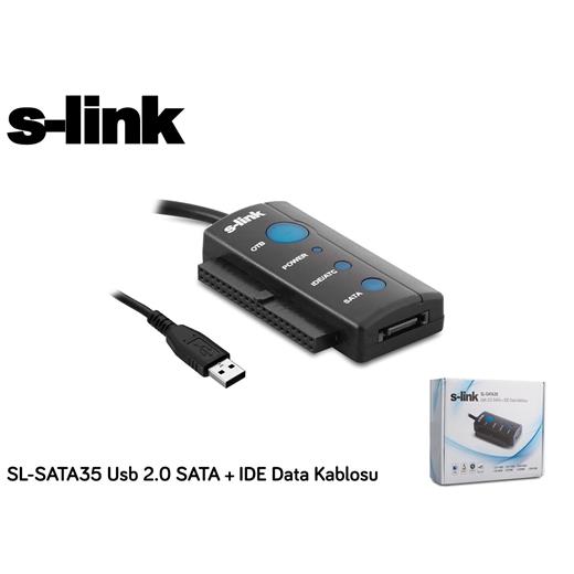 S-Link Sl-Sata35 Usb 2.0 To Sata + Ide Data Çevirici (250.20.10.0031)