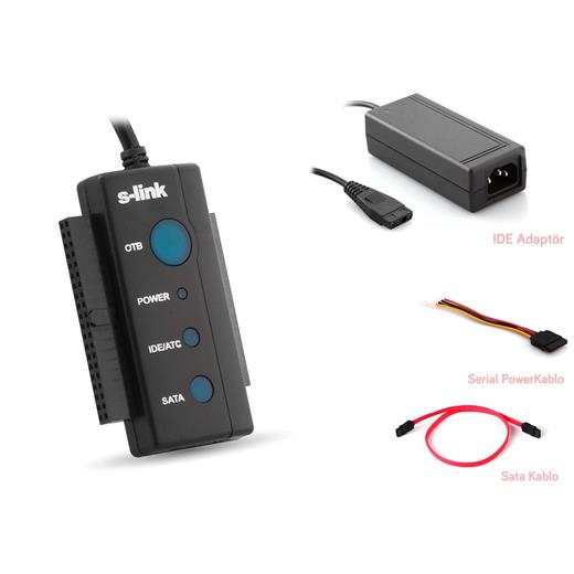 S-Link Sl-Sata35 Usb 2.0 To Sata + Ide Data Çevirici (250.20.10.0031)