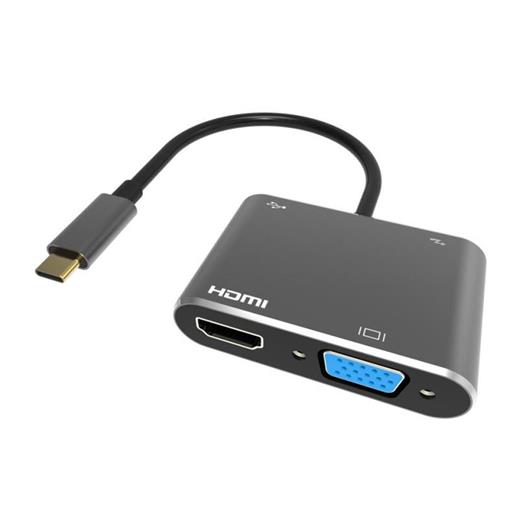 Vcom Cu451 Type-C To Vga Hdmi Usb Type-C Çevirici(250.20.20.0037)