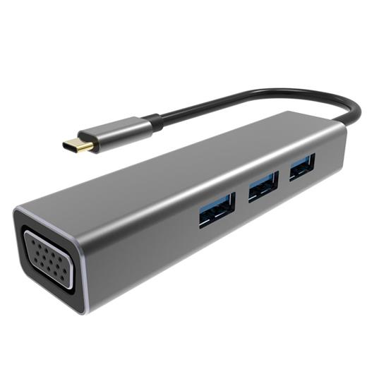 Vcom Dh319 Type-C To Usb 3.0-3 Vga Çevirici(250.20.20.0039)